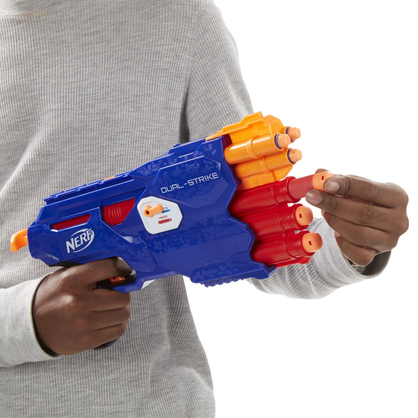 Nerf N-Strike Elite Dual-Strike Blaster Toy – Fast Dart Blasting Action