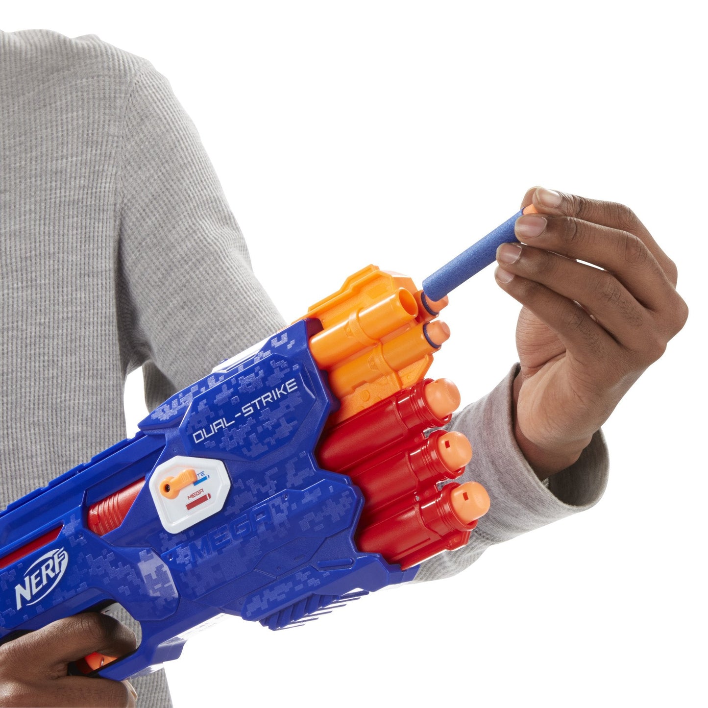 Nerf N-Strike Elite Dual-Strike Blaster Toy – Fast Dart Blasting Action