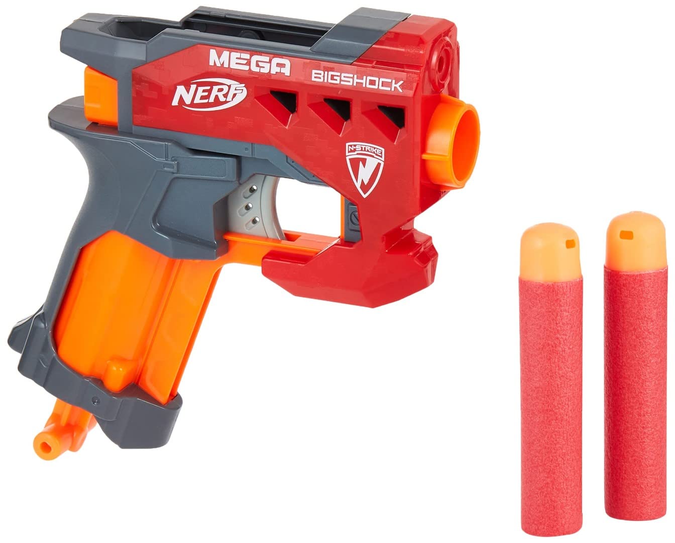 Nerf N-Strike Mega BigShock Blaster – One-Hand Power, Mega Darts