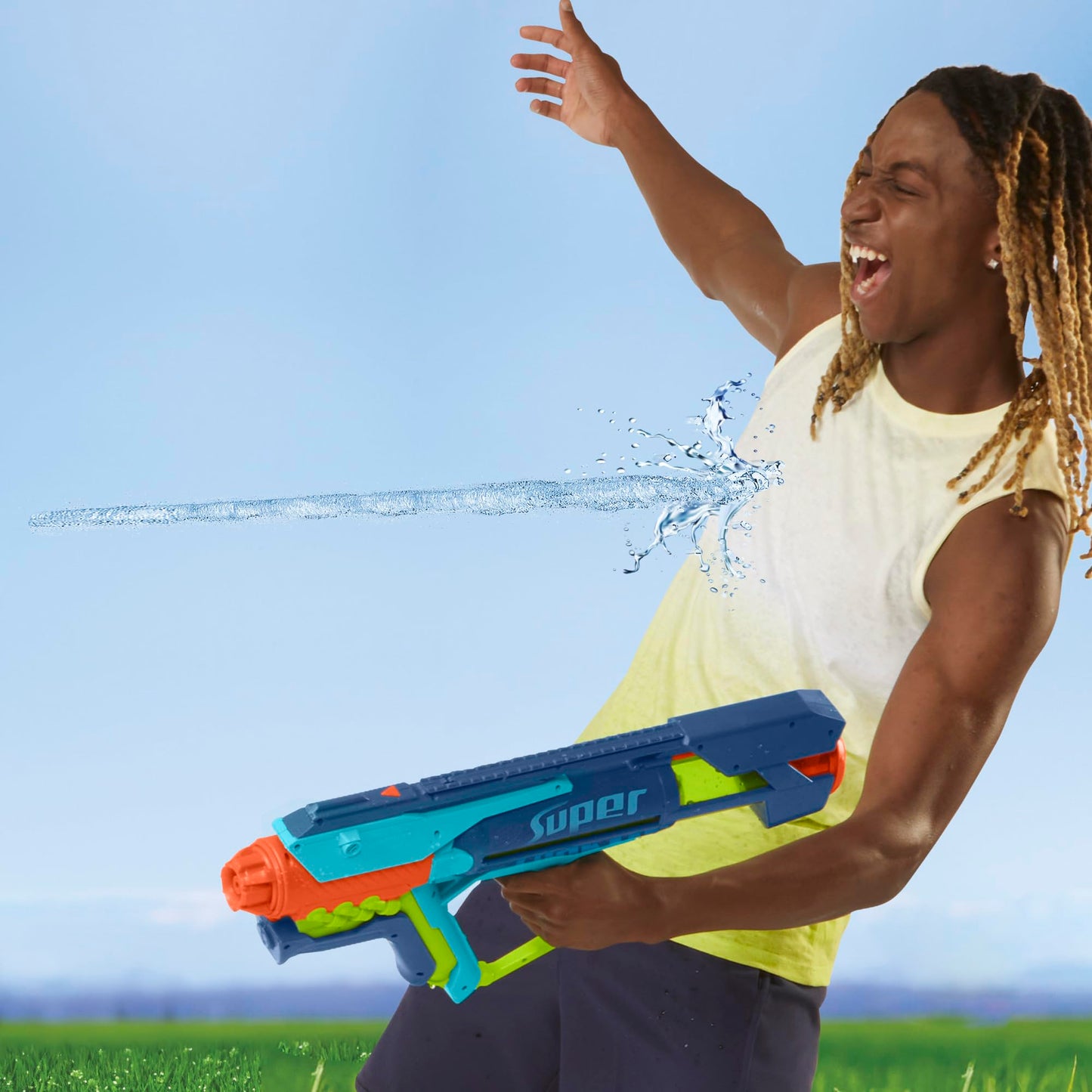 Nerf Super Soaker Power Drench Water Blaster – High-Performance Pressurized Blasting | Easy Fill Station | Ages 8+