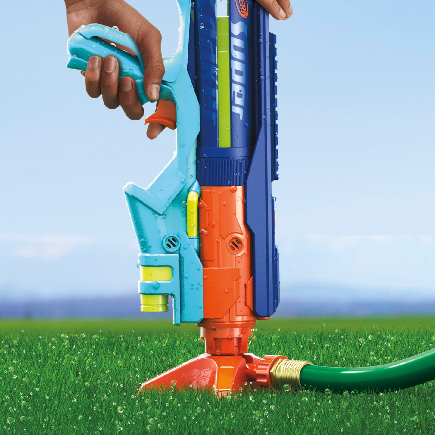 Nerf Super Soaker Power Drench Water Blaster – High-Performance Pressurized Blasting | Easy Fill Station | Ages 8+