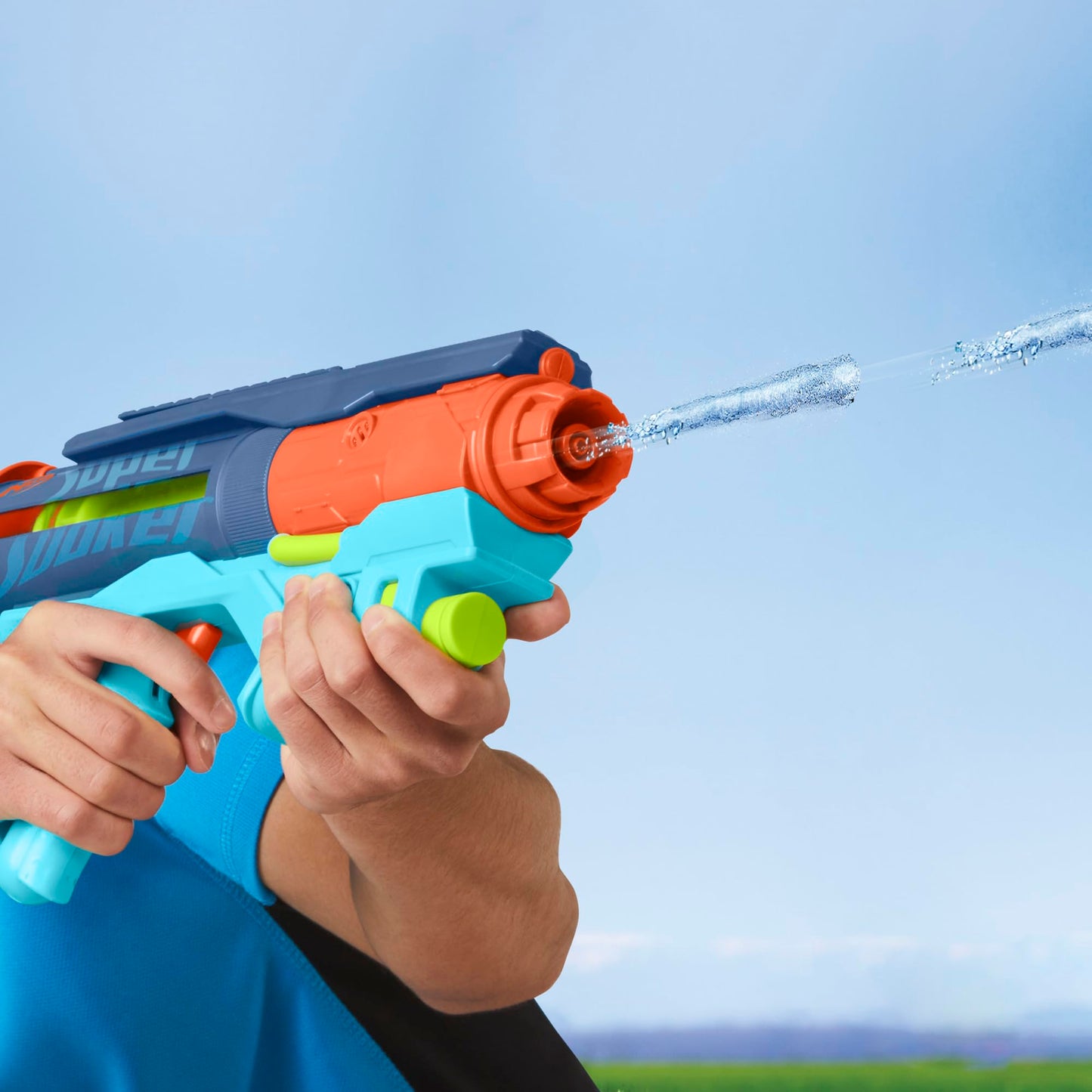 Nerf Super Soaker Power Drench Water Blaster – High-Performance Pressurized Blasting | Easy Fill Station | Ages 8+