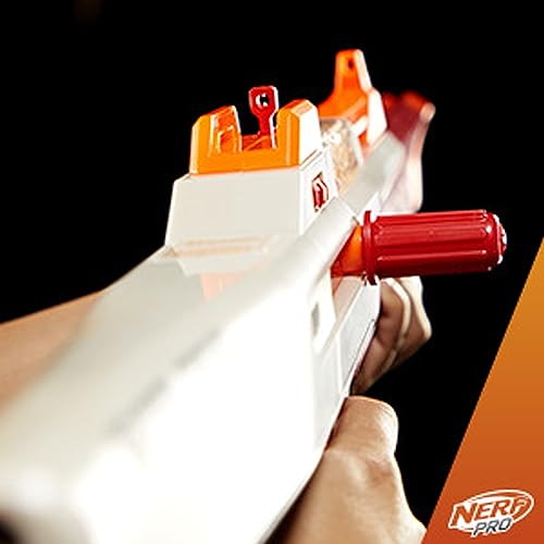 Nerf Pro Gelfire Ghost Bolt Action Blaster — Boost Barrel, 5,000 Gel Rounds, 100-Round Hopper | Ages 14+