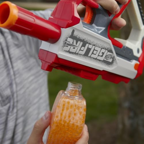 Nerf Pro Gelfire Mythic Full Auto Blaster – 10,000 Rounds, 800-Hopper, Rechargeable Battery