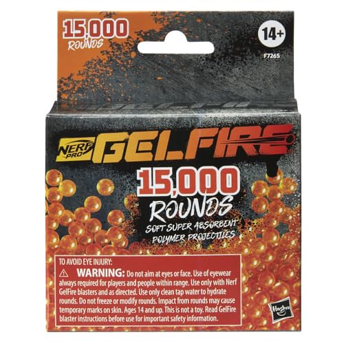 Nerf Pro Gelfire Refill – 15,000 Hydrated Rounds for Gelfire Blasters