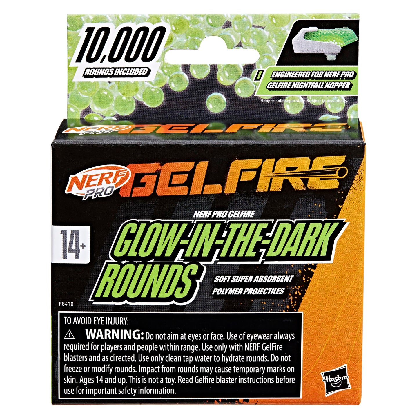 NERF Pro Gelfire Rounds Glow in the Dark – 10,000 Hydrated Rounds for Pro Gelfire Blasters