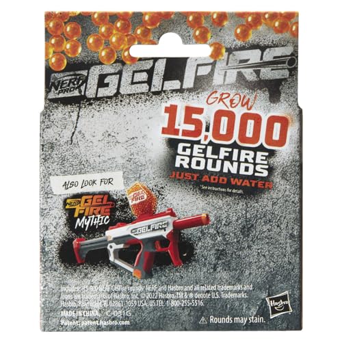Nerf Pro Gelfire Refill – 15,000 Hydrated Rounds for Gelfire Blasters