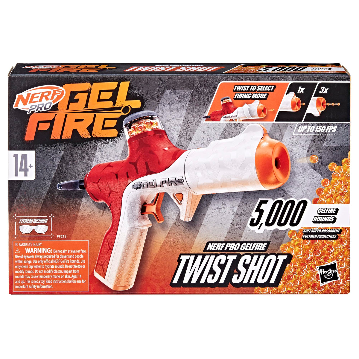 Nerf Pro Gelfire Twist Shot Blaster – 150 FPS, 5,000 Hydrated GelRounds