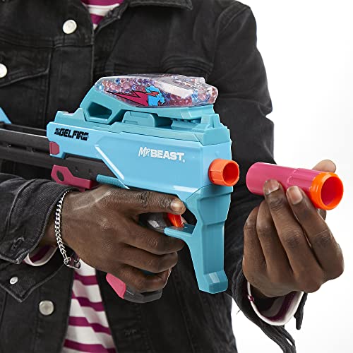 NERF Pro Gelfire X MrBeast Full Auto Blaster — 20,000 Dehydrated Rounds, 300-Round Hopper | Nerf