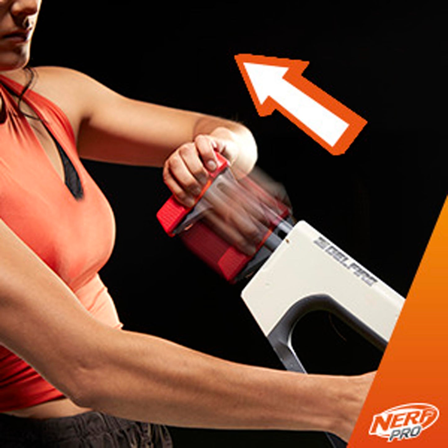 Nerf Pro Gelfire Ghost Bolt Action Blaster — Boost Barrel, 5,000 Gel Rounds, 100-Round Hopper | Ages 14+