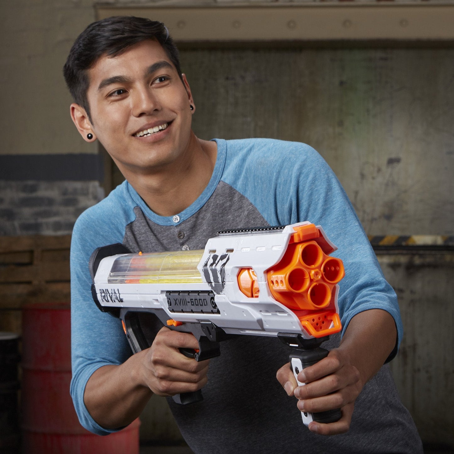 Nerf Rival Phantom Corps Hades XVIII-6000 Blaster – 60-Round Magazine, Flags, Ages 14+ (Amazon Exclusive)