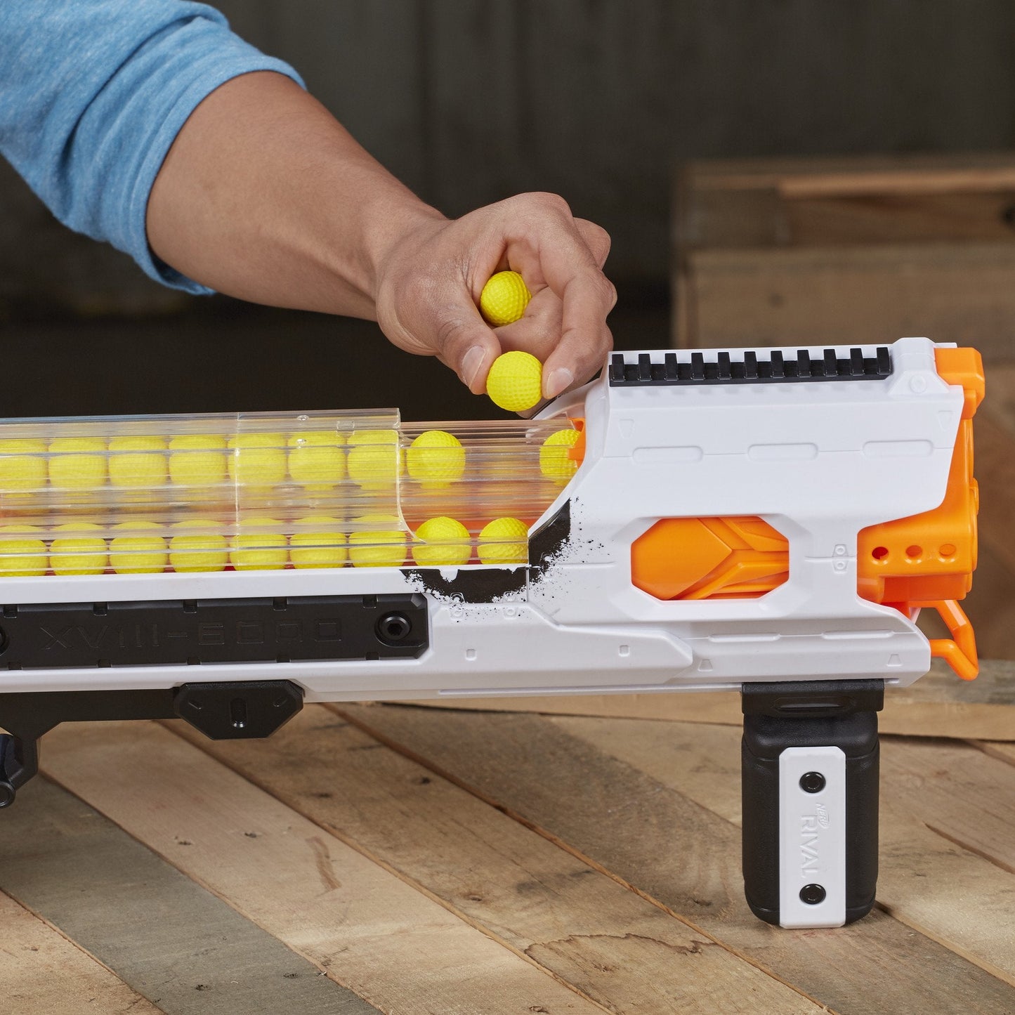 Nerf Rival Phantom Corps Hades XVIII-6000 Blaster – 60-Round Magazine, Flags, Ages 14+ (Amazon Exclusive)