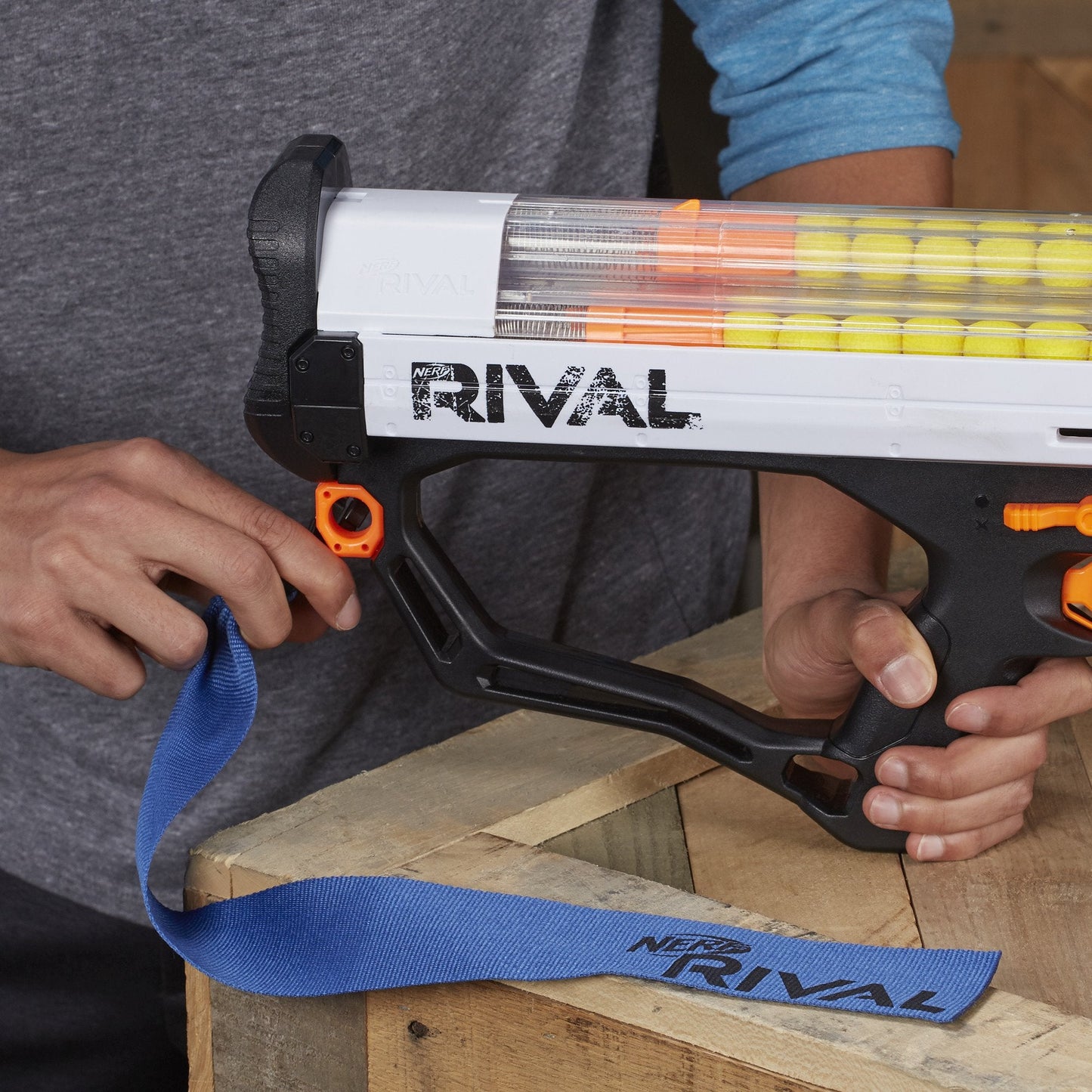 Nerf Rival Phantom Corps Hades XVIII-6000 Blaster – 60-Round Magazine, Flags, Ages 14+ (Amazon Exclusive)