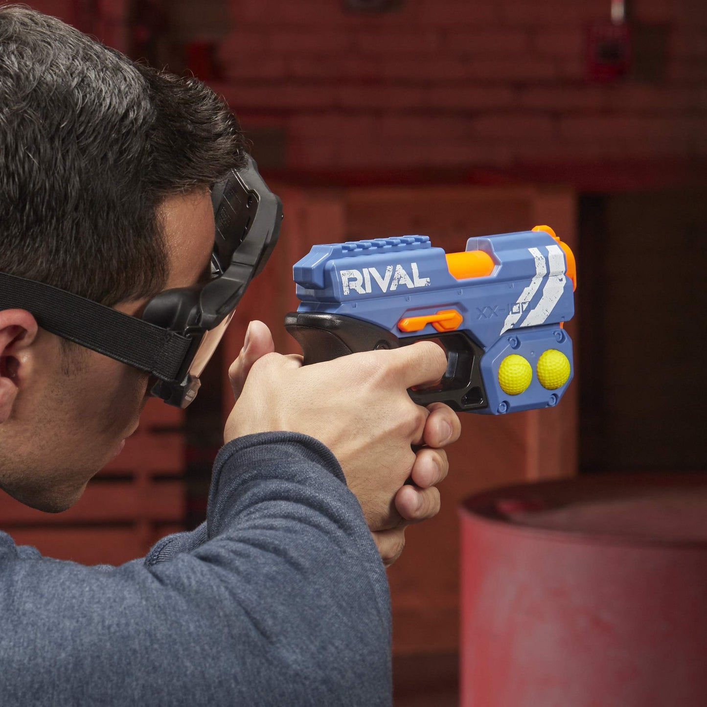 Nerf Rival Knockout XX-100 Blaster - Breech Load, 90 FPS, Team Blue