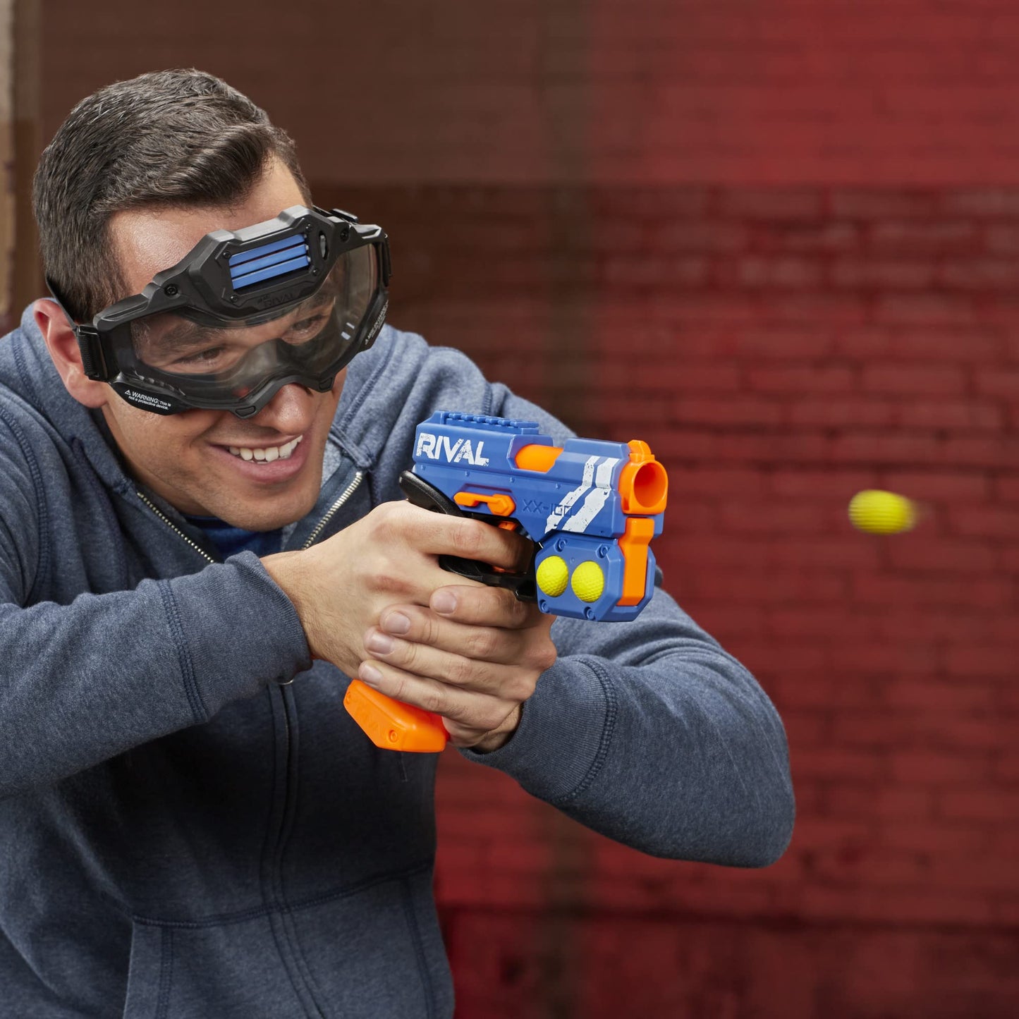 Nerf Rival Knockout XX-100 Blaster - Breech Load, 90 FPS, Team Blue