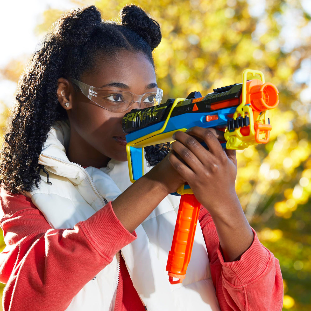 Nerf Rival Mirage XXIV-800 Blaster – 90 FPS, 2 Loading Modes, 8-Round Magazine + 10 Accu-Rounds