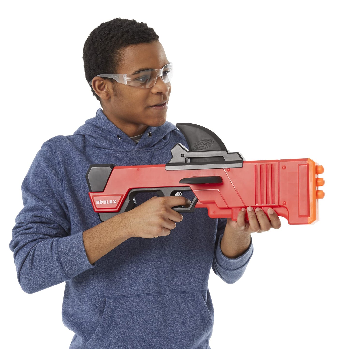 Nerf Roblox MM2 Shark Seeker Dart Blaster — Shark Fin Prime, 3 Mega Darts & Roblox Code