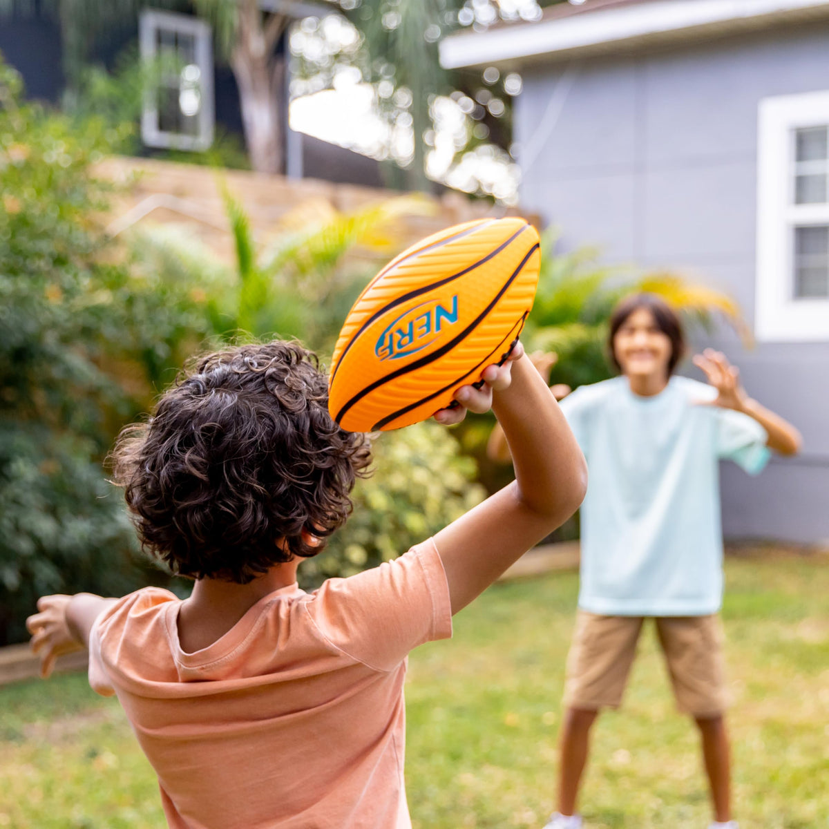 Nerf Spiral Grip Mini Foam Football - 8.5-Inch Soft Kids Throwing Ball