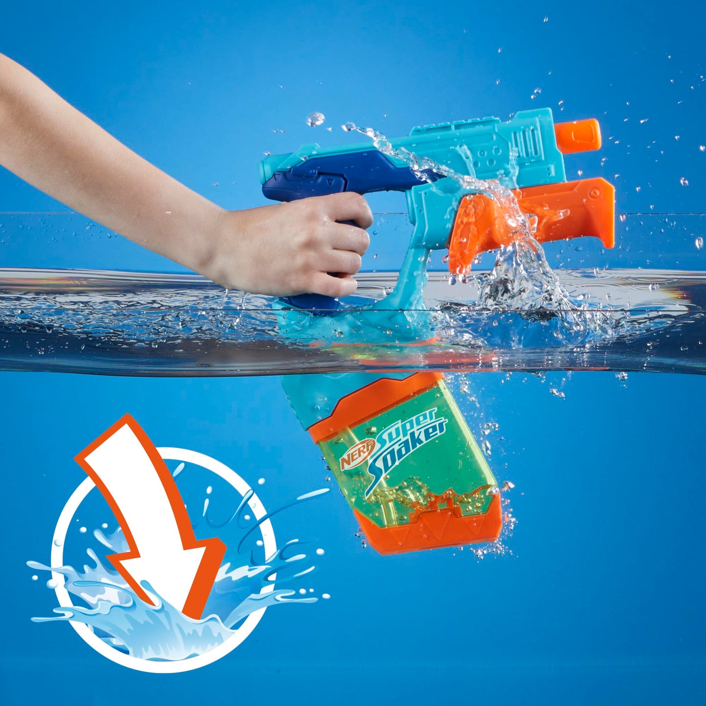 Nerf Super Soaker Dunk-Fill 2-Pack – 2 Water Blasters with Instant Fill Tanks