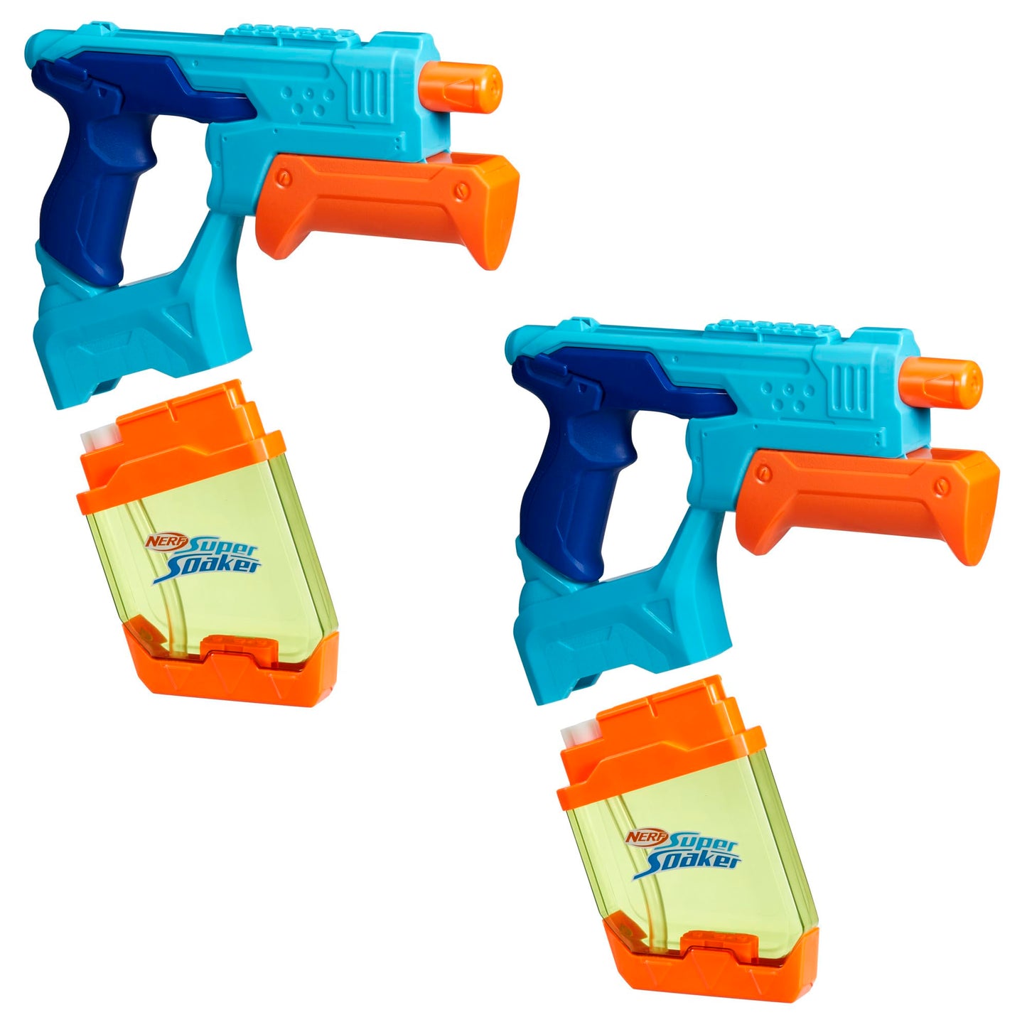 Nerf Super Soaker Dunk-Fill 2-Pack – 2 Water Blasters with Instant Fill Tanks