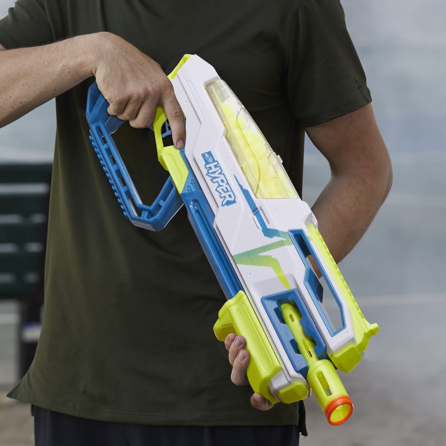 NERF Hyper Siege-50 Bundle — 110 FPS Pump-Action Blaster + Eyewear (Amazon Exclusive)