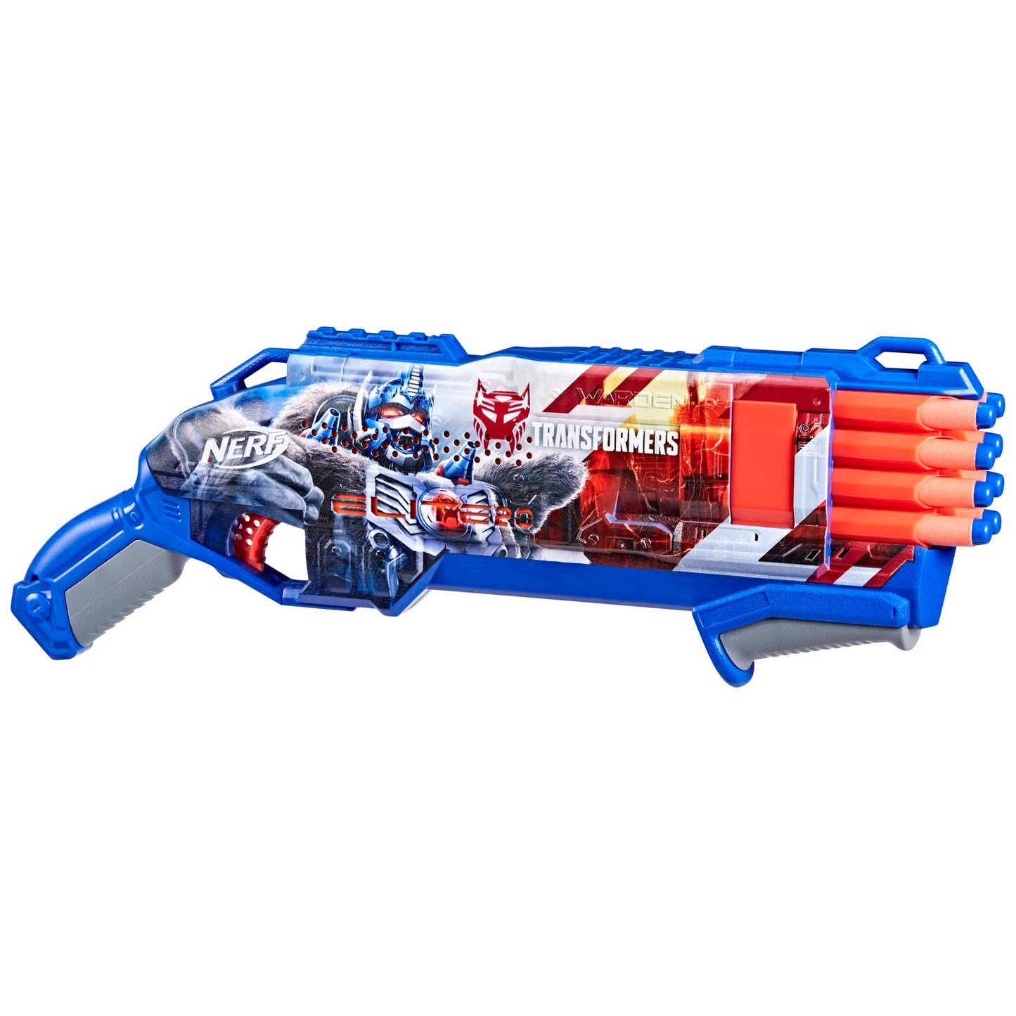 NERF Transformers Optimus Primal Dart Blaster – 16 Darts, Pump Action