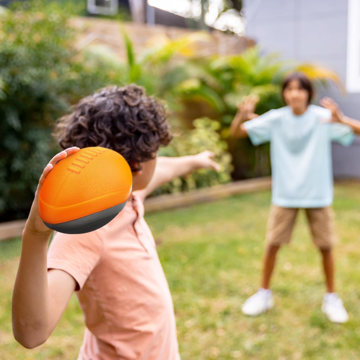 NERF Turbo Jr. Kids Foam Football – 9-Inch Indoor & Outdoor Mini Football
