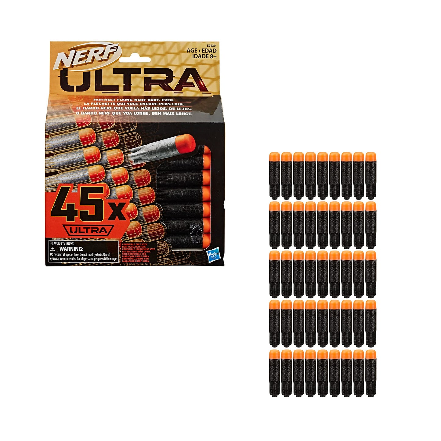 Nerf Ultra 45-Dart Refill Pack — 45 Official Darts for Ultra Blasters