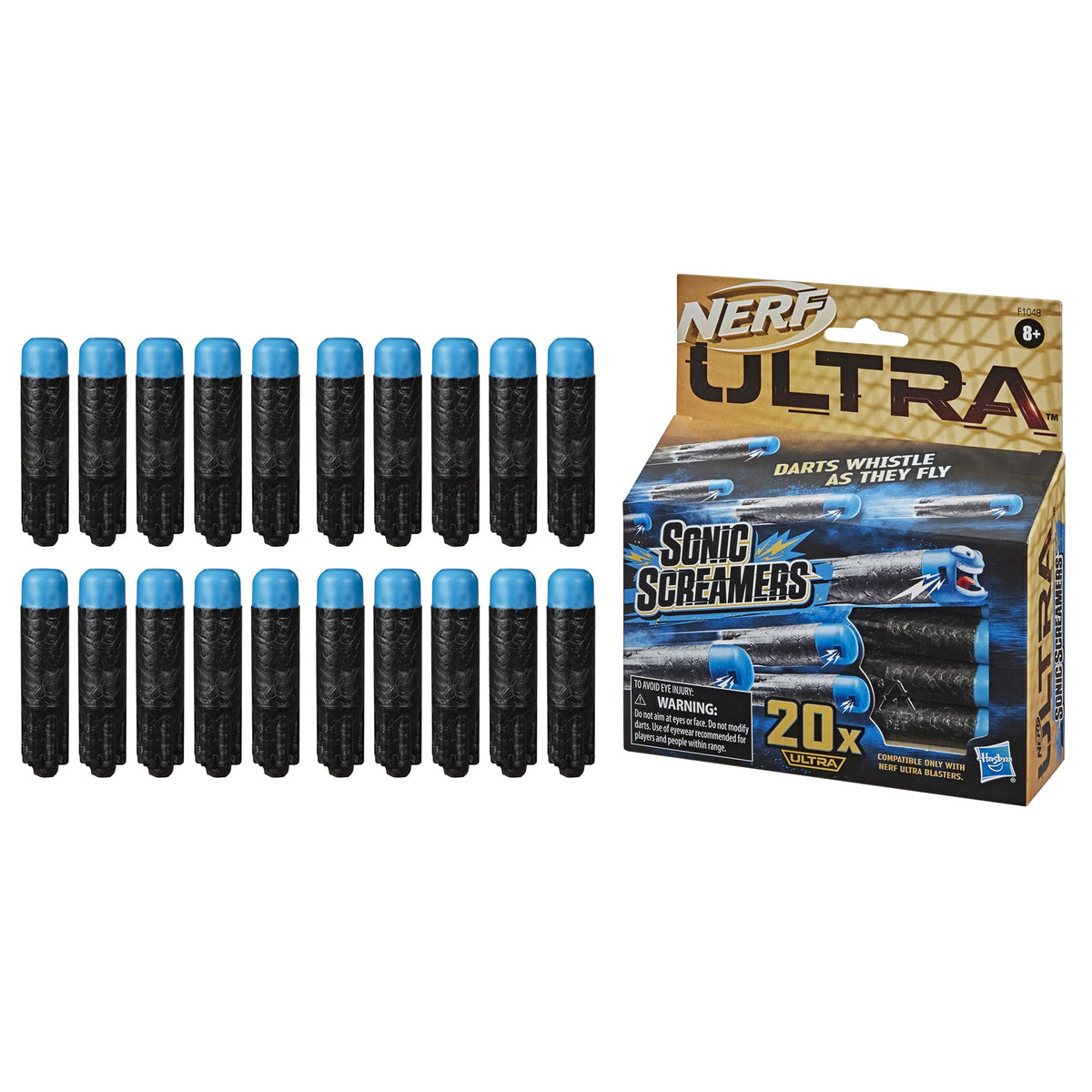 Nerf Ultra Sonic Screamers 20-Dart Refill Pack – Whistling Darts for Nerf Ultra Blasters