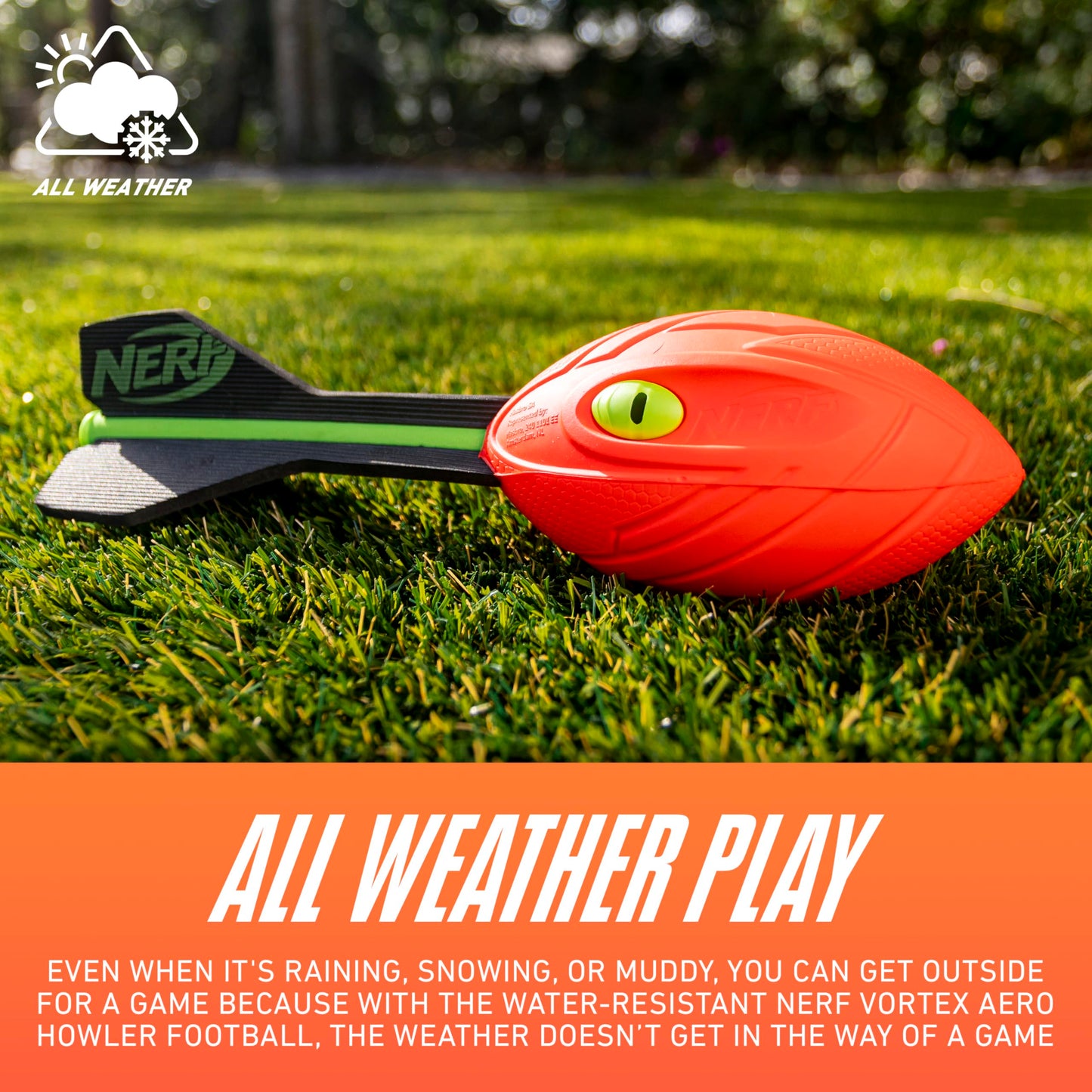 NERF Vortex Aero Howler Foam Football – Long-Distance Indoor & Outdoor Fun