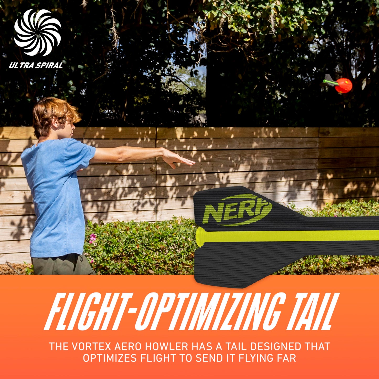 NERF Vortex Aero Howler Foam Football – Long-Distance Indoor & Outdoor Fun