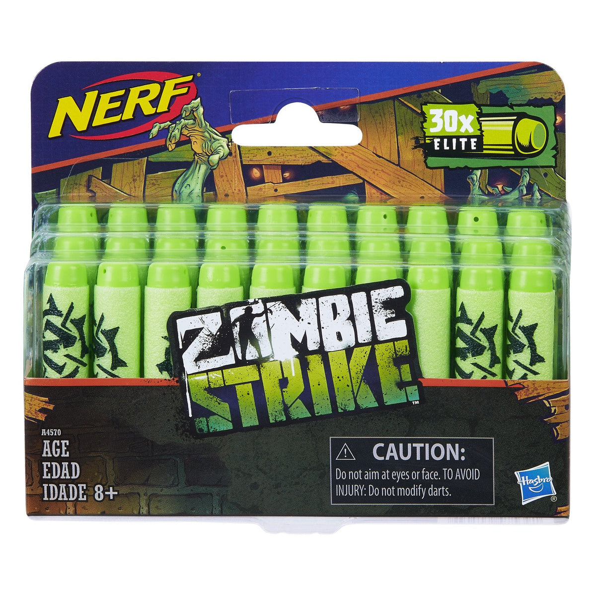 Nerf Zombie Strike Dart Ref ill Pack – 30 Darts for Zombie Strike & N-Strike Blasters