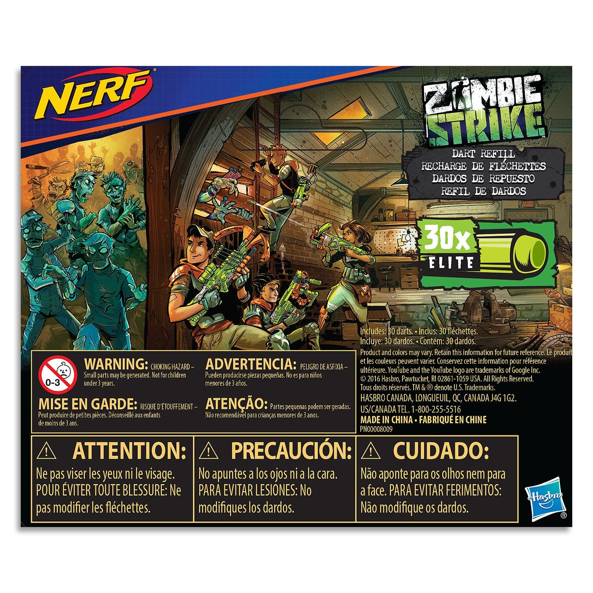 Nerf Zombie Strike Dart Ref ill Pack – 30 Darts for Zombie Strike & N-Strike Blasters