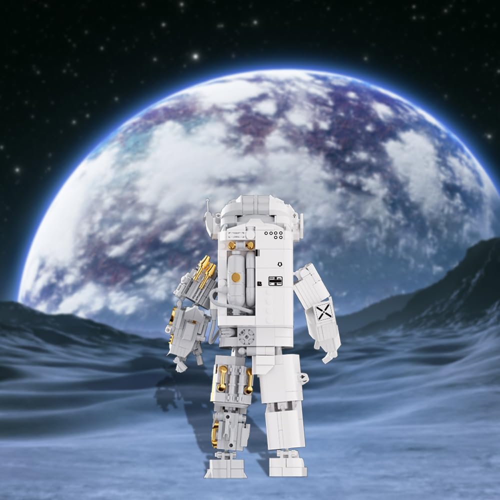 NETEHU Space Astronaut Building Block Set – 880 Pieces, Gift for Ages 6-14 & Adults