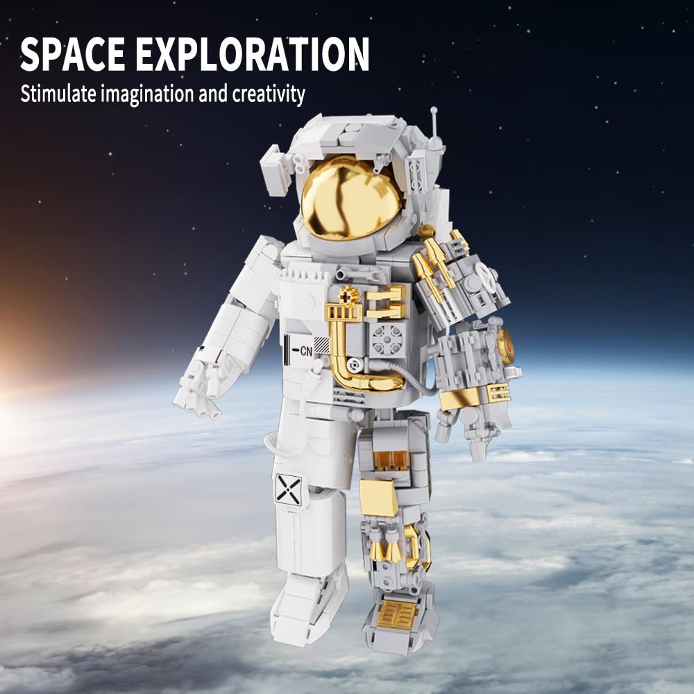 NETEHU Space Astronaut Building Block Set – 880 Pieces, Gift for Ages 6-14 & Adults