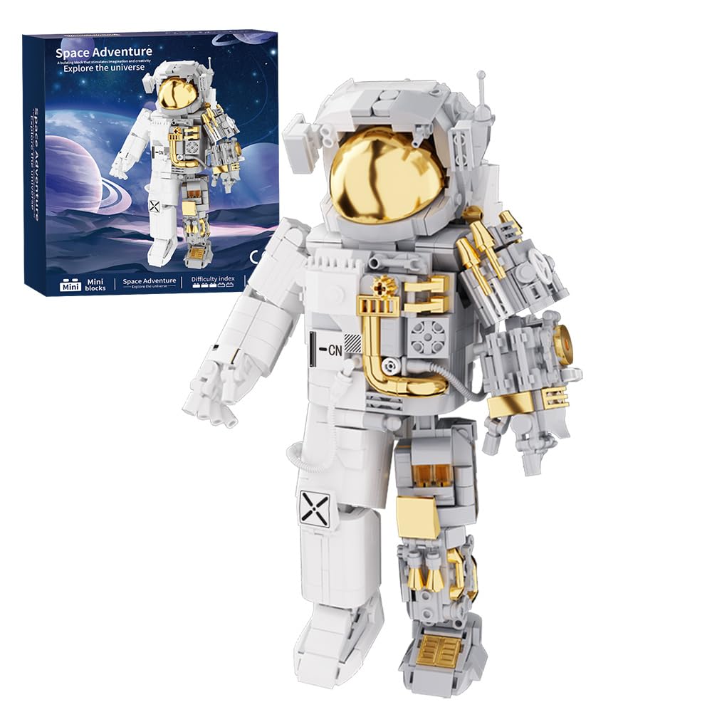 NETEHU Space Astronaut Building Block Set – 880 Pieces, Gift for Ages 6-14 & Adults