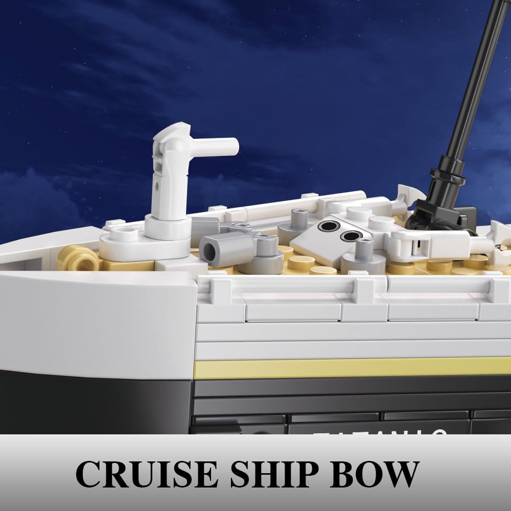NETEHU Titanic Boat Model Building Set • 1465 Pieces – DIY Cruise Ship Toy