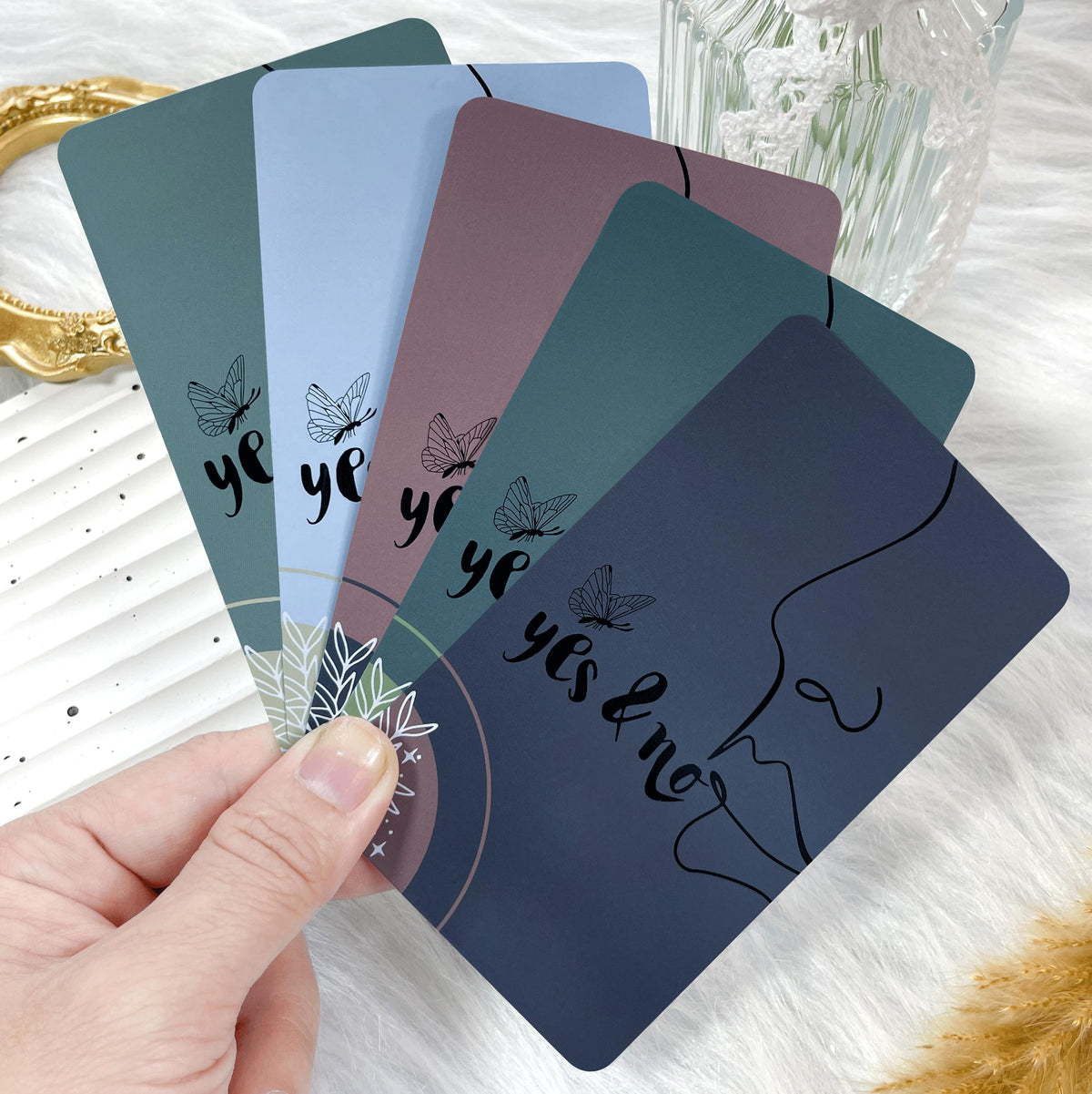 netjoy Yes No Oracle Cards Deck — Intuition Cards for Beginners | Quick Yes/No Answers