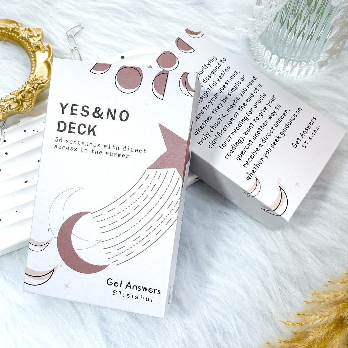 netjoy Yes No Oracle Cards Deck — Intuition Cards for Beginners | Quick Yes/No Answers