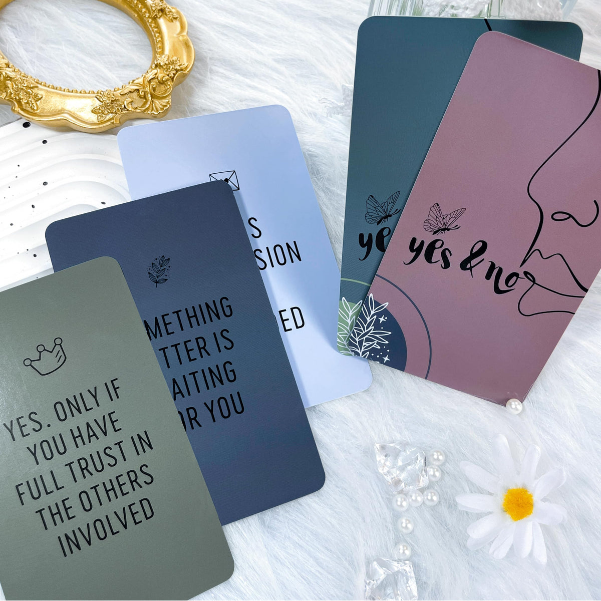netjoy Yes No Oracle Cards Deck — Intuition Cards for Beginners | Quick Yes/No Answers