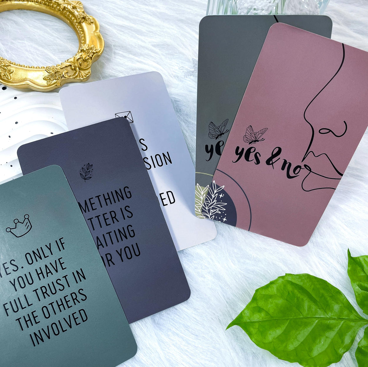 netjoy Yes No Oracle Cards Deck — Intuition Cards for Beginners | Quick Yes/No Answers