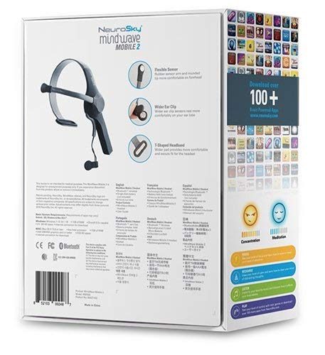NeuroSky MindWave Mobile 2: Brainwave Starter Kit | Real-Time Brainwave EEG Headset