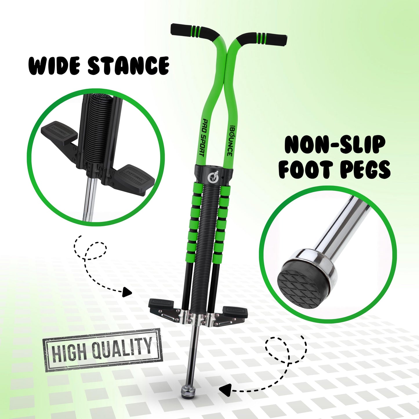 New Bounce Pogo Stick for Kids - Pro Sport Edition (Ages 9+, 80-160 lbs)