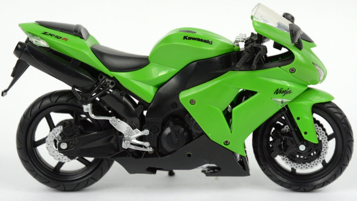 New-Ray 1:12 Kawasaki ZX-10R Green Die-Cast Motorcycle