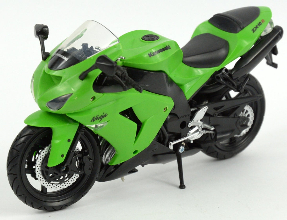 New-Ray 1:12 Kawasaki ZX-10R Green Die-Cast Motorcycle