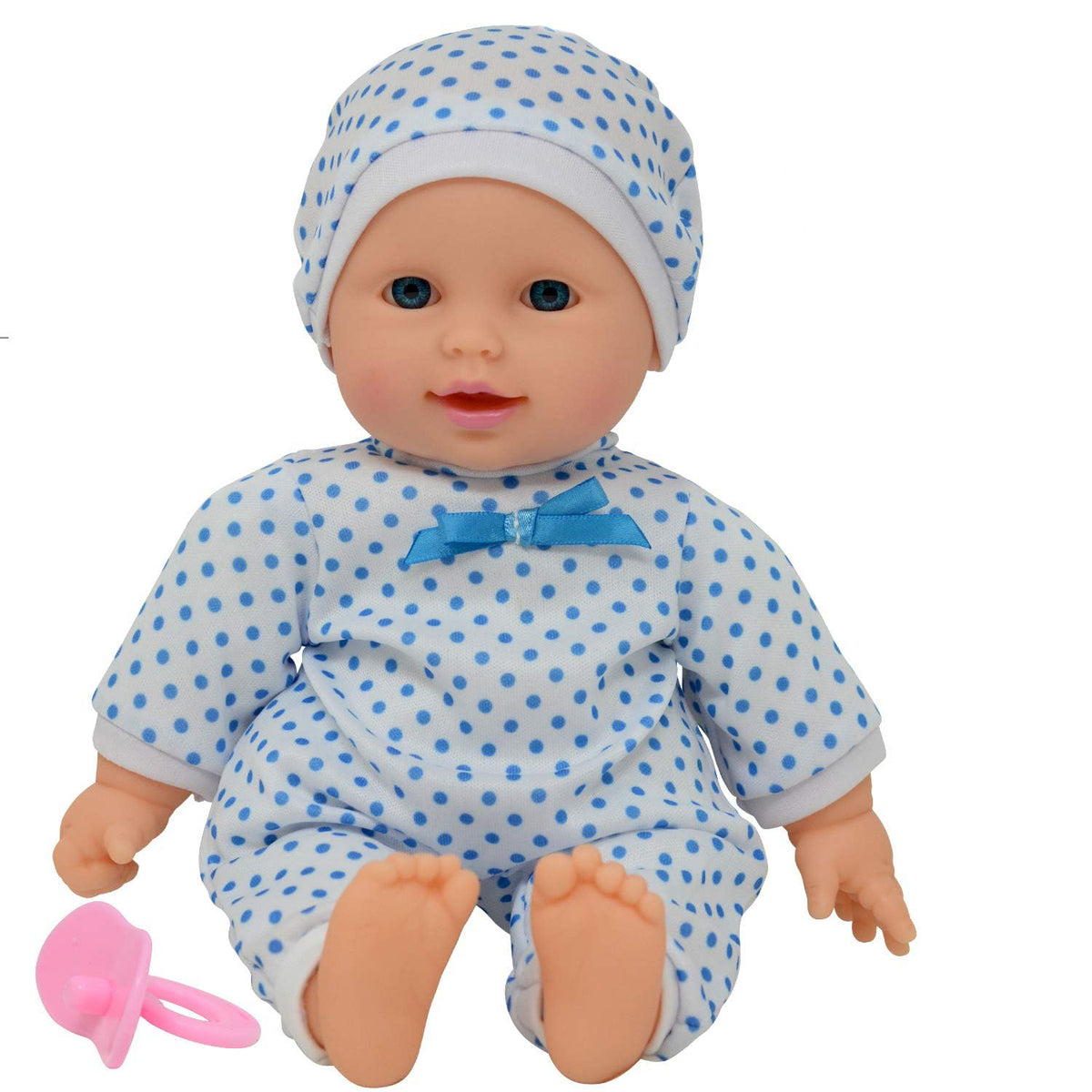 11-Inch Soft Body Boy Baby Doll with Pacifier — Gift Box Included | The New York Doll Collection