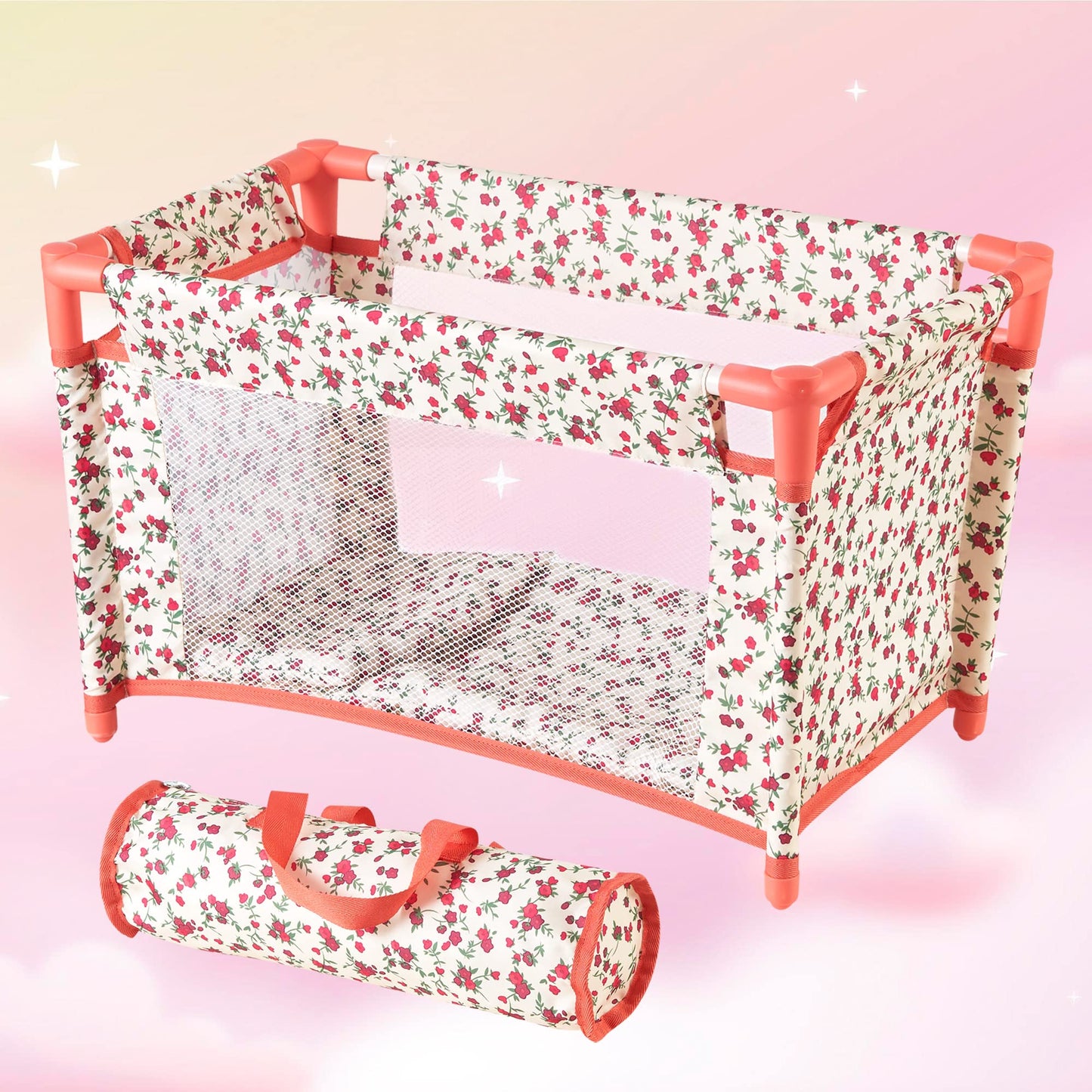 Floral 3-in-1 Doll Furniture Set for 18-Inch Dolls | The New York Doll Collection