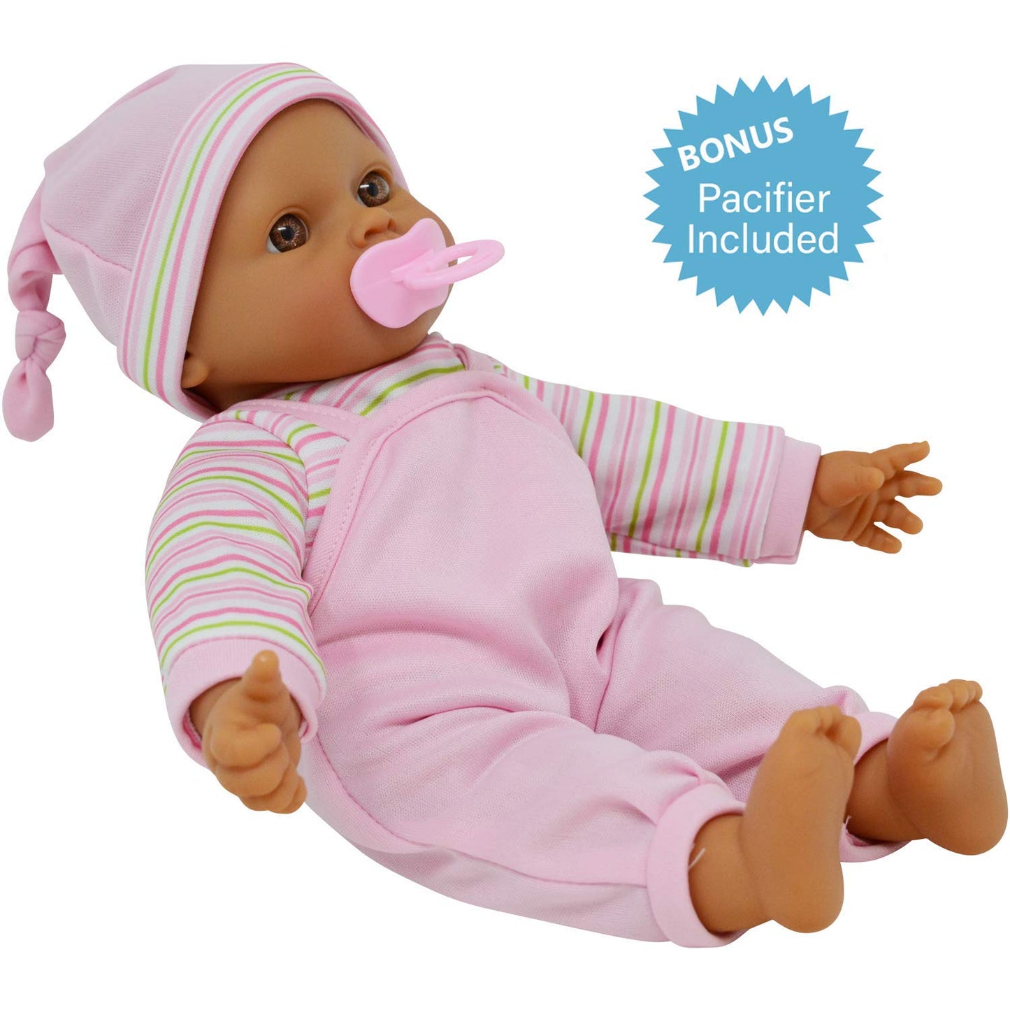The New York Doll Collection 12-Inch Sweet Hispanic Twin Dolls with Pacifier | Play Baby Dolls