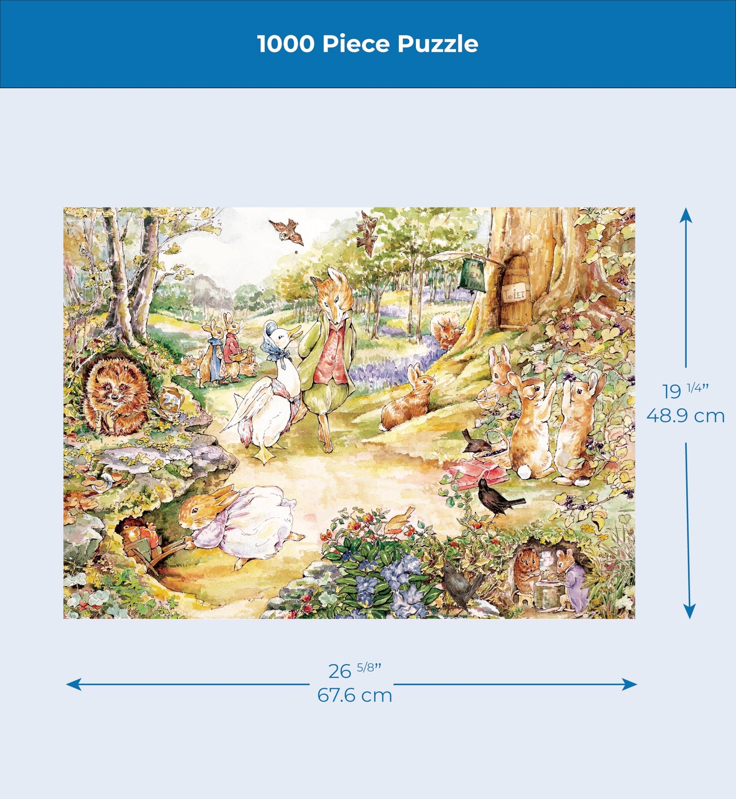 Beatrix Potter Walk in the Woods - 1000 Piece Jigsaw Puzzle for Adults | New York Puzzle Company