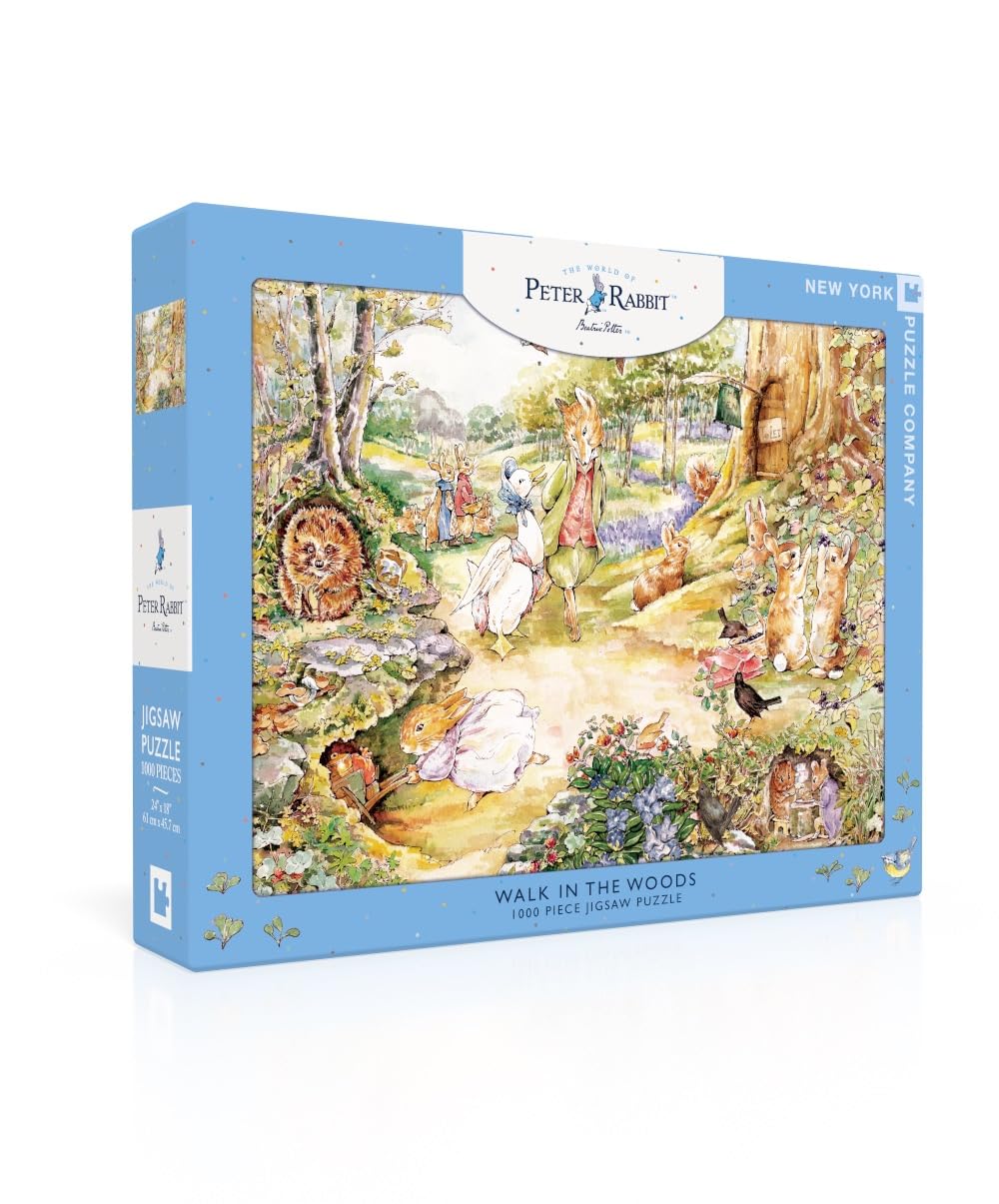 Beatrix Potter Walk in the Woods - 1000 Piece Jigsaw Puzzle for Adults | New York Puzzle Company
